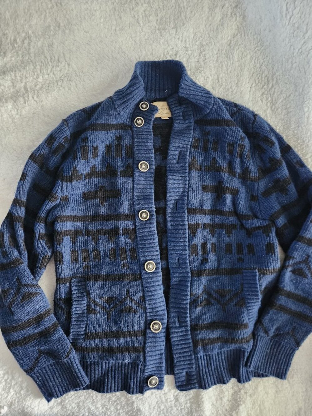Lucky Brand mens button down sweater